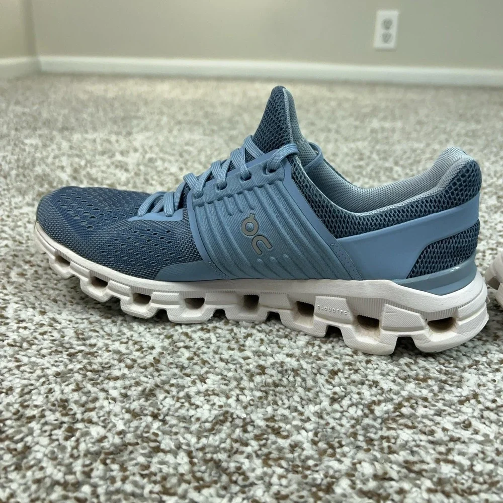 On Shoes Womens Size 8 Blue Cloudswift CloudTec Running Sneakers Comfort Walking